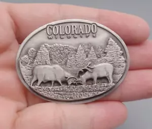 Colorado Wildlife Sammlerstück Zinn Souvenir Kühlschrankmagnet - Bild 1 von 4