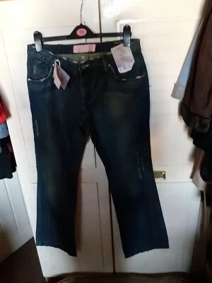 Women's Cherokee Flared, Ripped, Distressed Jeans, Size 14, BNWT - Image 1 of 4