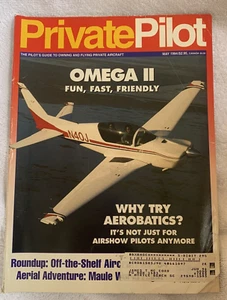 Private Pilot Aviation Magazine May 1994 Flight Aircraft Omega Aerobatics Flying - Picture 1 of 8