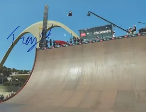 *TREY WOOD*SIGNED*AUTOGRAPHED*PHOTO*8.5"X11"*X GAMES*SKATEBOARDING*BIG AIR*COA* - Picture 1 of 2