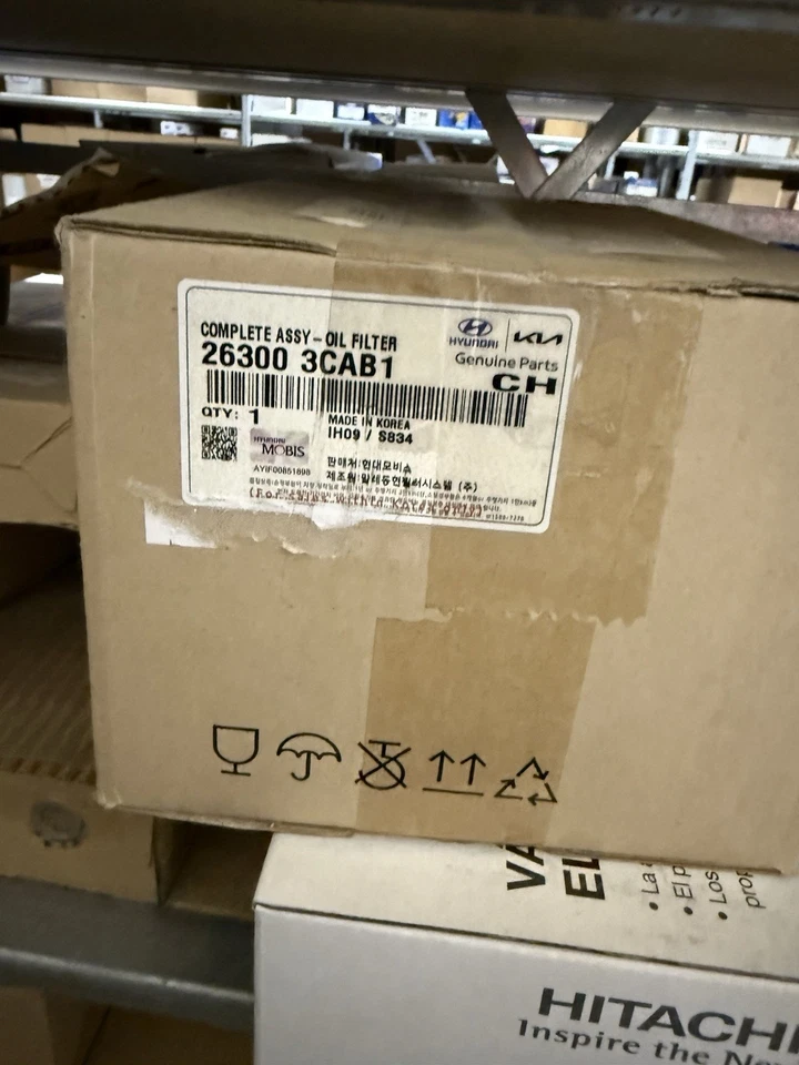 Carcasa de filtro de aceite de motor para 13-18 Hyundai Santa Fe 3.3 263003CAB1 Gas Foto 1 de 4