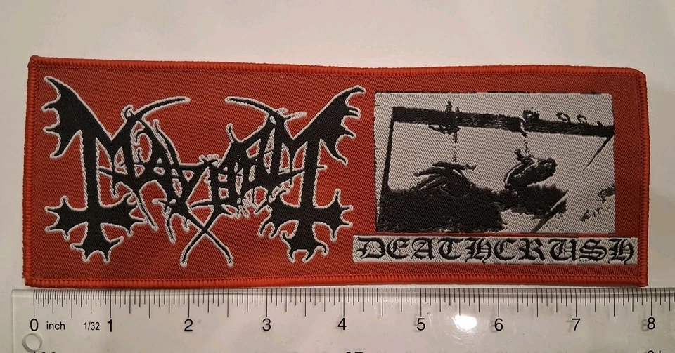 Mayhem Deathcrush Strip Woven Patch - Image 1 of 1