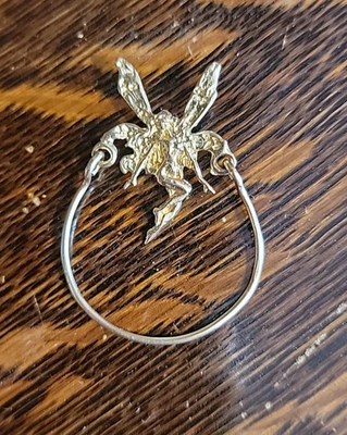 Vintage 14k Solid Gold Tooth Fairy Pendant Charm Holder 2.5 Grams Marked Tested - Image 1 of 4