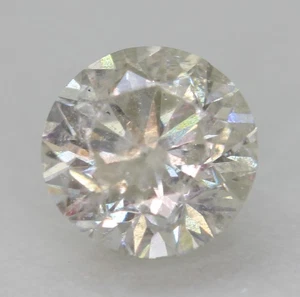 Certified 1.01 Carat H VVS2 Round Brilliant Natural Enhanced Loose Diamond 6.42m - Picture 1 of 4