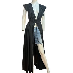 Show Me Your MuMu Rapunzel Cape Duster Dress Size XS NWT - Picture 1 of 6