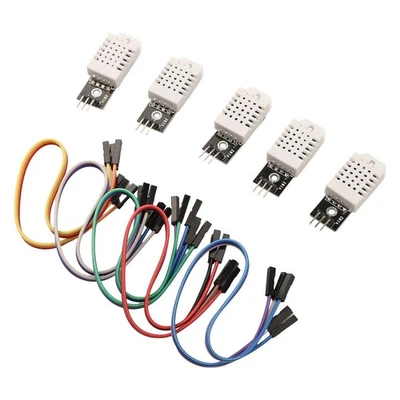 Temperatur- und Feuchtigkeitssensor 5er Pack inklusive Platine und Kabel - Bild 1 von 4