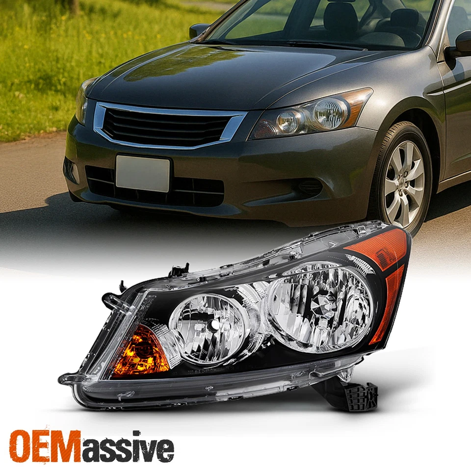 Fit 2008 2009 2010 2011 2012 4-Door Sedan Honda Accord Driver Side Headlight - Image 1 of 4
