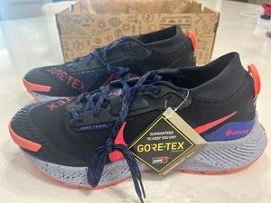 Size 10.5 - Nike Pegasus Trail 3 GTX Black Flash Crimson NEW - Picture 1 of 7
