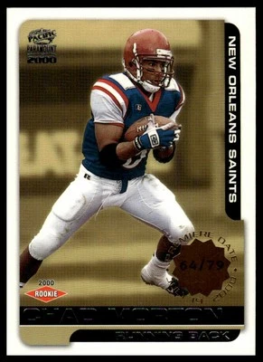 2000 Pacific Paramount #150 Chad Morton Premiere Date #/79 - Image 1 of 2