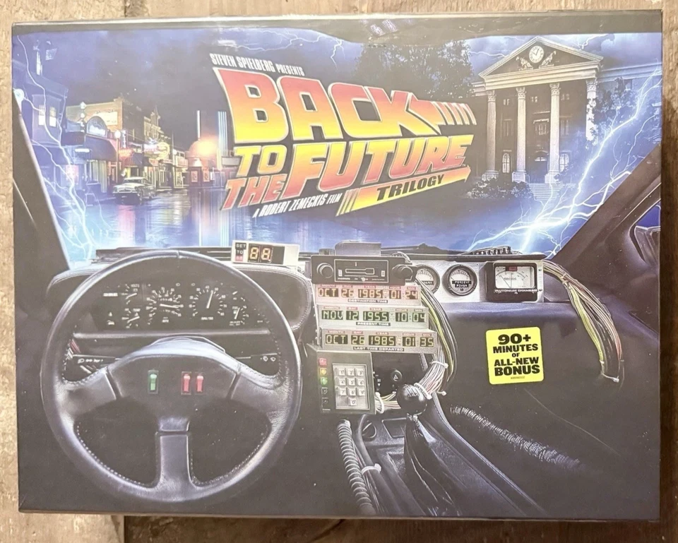 Back to the Future 40th Anniversary 4K Trilogy Amazon Steelbook Giftset PRESALE - Image 1 of 4