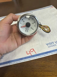 2" 52mm Digital Voltmeter 8-16V Gauge Volt Meter Backlight For Car Boat - Picture 1 of 6