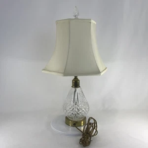 Waterford Tischlampe Kristall Original Seidenschirm - Bild 1 von 16