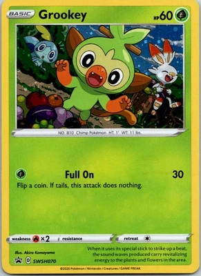Black Star Promo Grookey SWSH070 Promo SWSH: Sword & Shield Promo Cards - Image 1 of 2