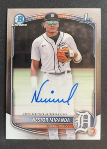 2025 Bowman Chrome Nestor Miranda Auto Rookie 1st RC #CPA-NM - Picture 1 of 3