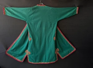 Abrigo y chapan bordado de seda turcomano, caftán antiguo, kimono, lana seda embr - Imagen 1 de 10