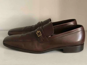 Louis Vuitton LV Monogram Leather Dress Men's Size 8 1/2 - Picture 1 of 8