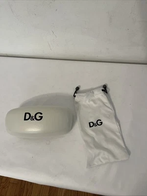  Dolce & Gabbana Eyeglasses Sunglasses Hardshell Case White Clamshell - Image 1 of 4