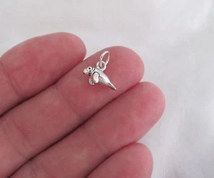 Very small Sterling Silver 3D Manatee mini tiny charm. - Picture 1 of 5