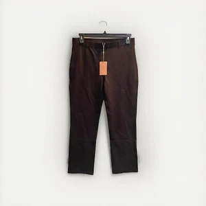 NEW Quince Ultra Stretch Ponte Straight Leg Pants Womens large Black pullon 27” - Picture 1 of 10