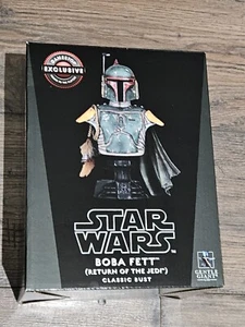 GENTLE GIANT STAR WARS RETURN OF THE JEDI BOBA FETT 1/6 CLASSIC BUST GAMESTOP - Picture 1 of 2