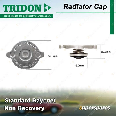 Tridon Non Recovery Radiator Cap for Chrysler Lancer LA LB LC Galant Valiant VIP - image 1 of 4