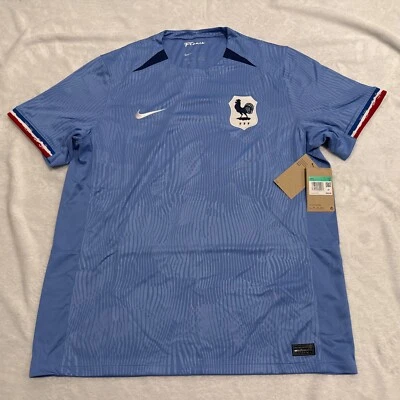 2023 Men’s Nike France Home Light Blue Soccer Jersey Extra Large XL - Image 1 of 4