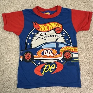Vintage 90s Hot Wheels Graphic T-Shirt Youth Boys Size 7 USA 1997 - Picture 1 of 7