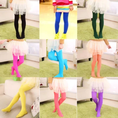 Niños Niñas Terciopelo Color Caramelo Pantimedias Otoño Invierno Medias de Baile Edad 1-13 Foto 1 de 4