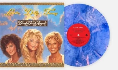 HONKY TONK ANGELS DOLLY PARTON LORETTA LYNN TAMMY WYNETTE VINYL BLUE PINK LP NEW - Image 1 of 2