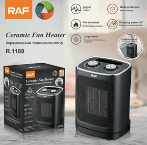 Electric Ceramic Fan Heater Portable Space Heater 1800W Power Off Protection - Picture 1 of 5