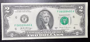 2017 Two Dollar ($2) Bill Uncirculated Consecutive Sequential - Picture 1 of 2