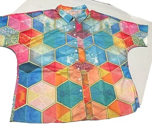 Vintage Misslook Men’s Wild Design Retro Shirt Size XL - Picture 1 of 11