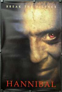 Hannibal 2000 Orig. 27X40 Teaser NM Film Affiche Anthony Hopkins Julianne Moore