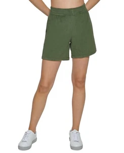 Calvin Klein Jeans Women's Size L Terry High Rise Pull-On Shorts Green NwT - Picture 1 of 4