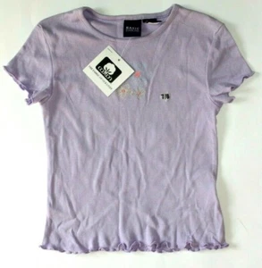 Girl's Purple 100% Cotton T-Shirt Size: 7/8 () - Picture 1 of 2