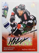 2013-14 KHL Final Series Autograph #FSA-028 Nikita Nesterov 04/50