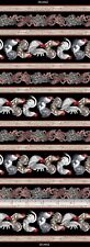 Animal Fabric - French Country Chicken Paisley Stripe - Timeless Treasures YARD