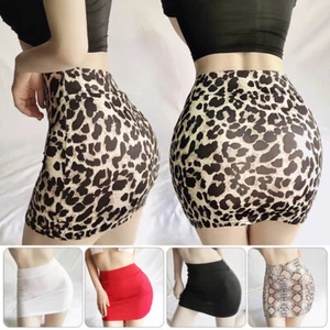 Women Sexy Print Lingerie See-Through Mesh Party Club Mini Skirt Sheer Nightwear - Picture 1 of 28