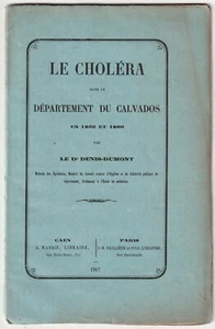 Denis-Dumont LE CHOLERA im Departement Calvados Epidemien 1865 - Bild 1 von 1
