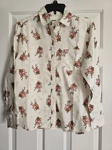 Aerie Cindy Lou Who Flannel Off-Duty Flannel Pajama Shirt Size X-SMALL - Picture 1 of 10