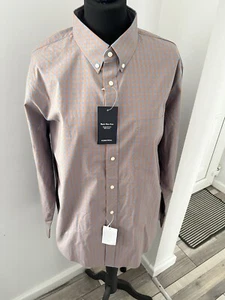 Nordstrom Trim Fit Gingham shirt Size XL Chest 48 New With Tags - Picture 1 of 4