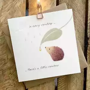GingerBetty Inspirational Thoughtful Card For All In Every Raindrop Blank Inside - Picture 1 of 1