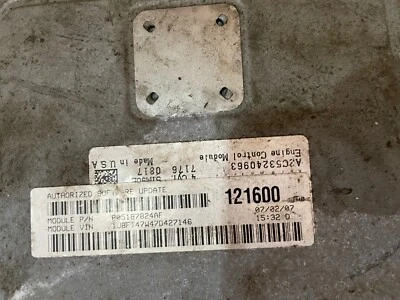 Computadora de motor OEM 07 Jeep Compass Patriot 05187824AF 2,4 L garantía Foto 1 de 3