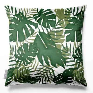 Luxury Designer Eco-Velvet Filled UK Cushion Sofa Palm Leaves Many Colours Sizes - Picture 1 of 52