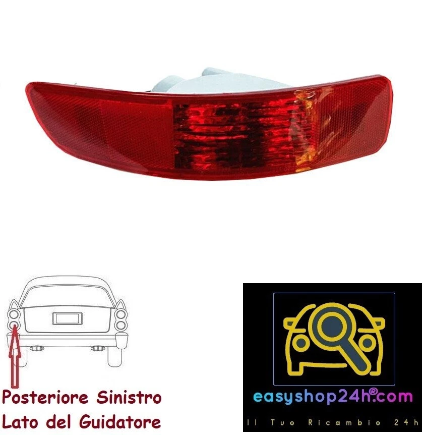 FANALINO RETRONEBBIA POSTERIORE SX PER OUTLANDER C CROSSER 4007 FANALE PARAURTI - Immagine 1 di 1