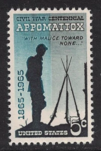 Scott 1182- Appomattox, Civil War Centennial- MNH 5c 1965- unused mint stamp - Picture 1 of 1