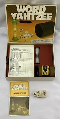 1978 Word Yahtzee Game by Milton Bradley Complete in Very Good Cond FREE SHIP - Image 1 of 4
