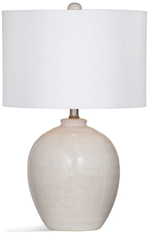 Abajur de mesa tradicional de cerâmica vitrificada Ellen 25" - Imagem 1 de 1