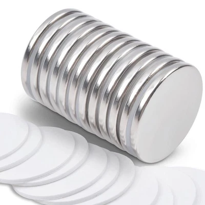 12 Stück Magnete Selbstklebend Stark 20x2mm Neodym Magnet Groß Magneten Klebe... - Bild 1 von 4