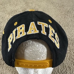 Pittsburgh Pirates Hat Cap Snap Back Mens Black MLB Baseball Skull Blockhead - Picture 1 of 9